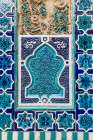 Samarkand, Uzbekistan, Central Asia. Decorative tile work at the Shah-i-Zinda. Vintage Print